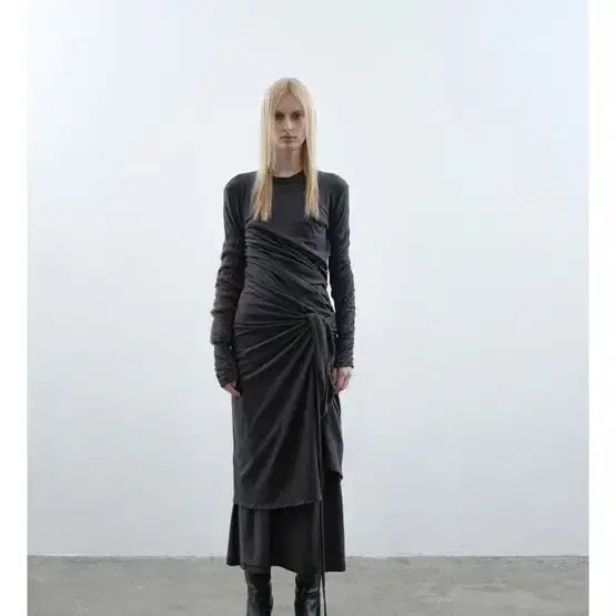 나띵에브리띵 jersey maxi dress