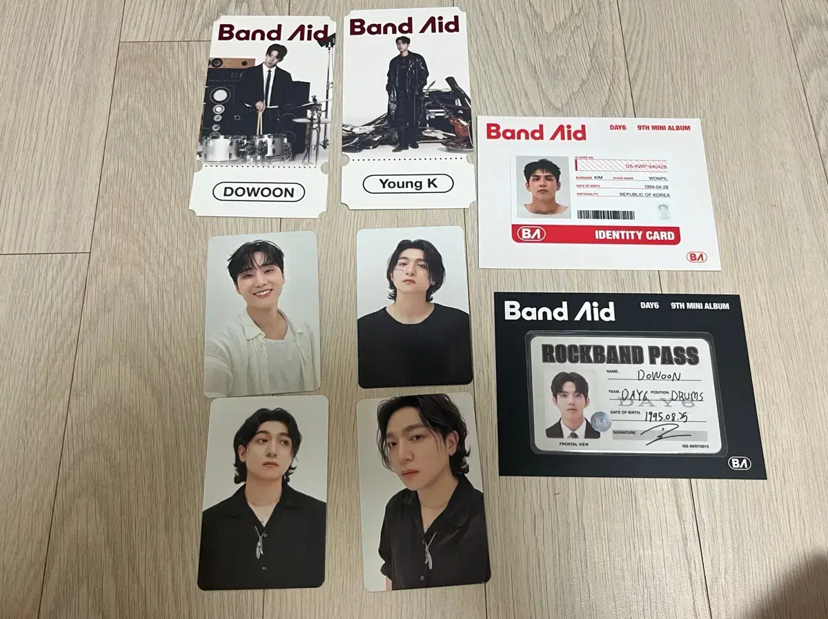 Day 6 Bandaid photocard in bulk