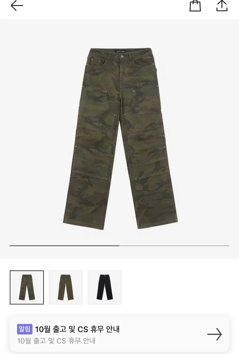 vacant achive camo pants