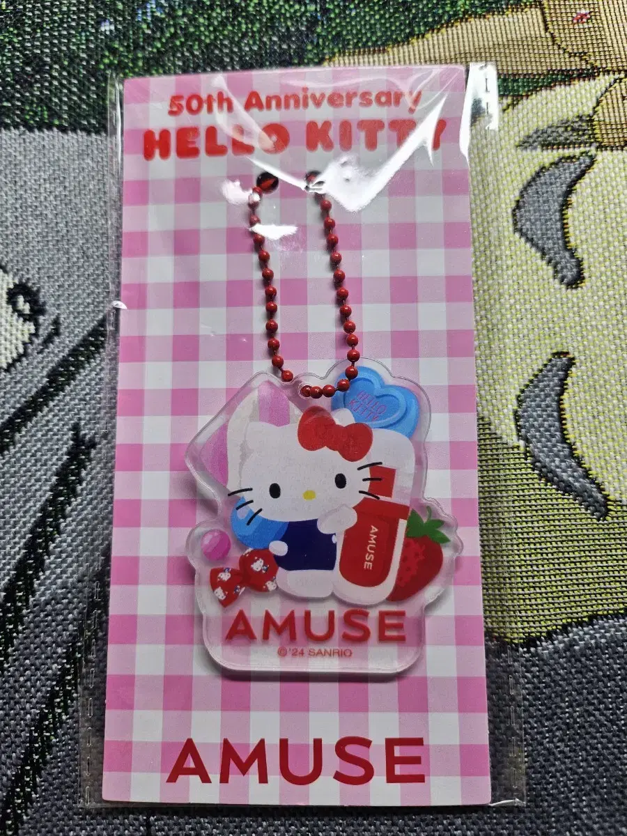 Amu's Hello Kitty Acrylic Keyring sealed New