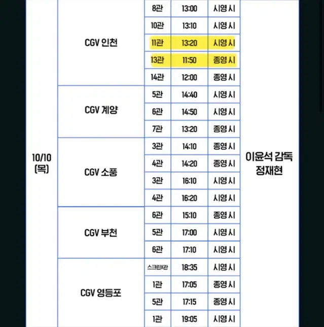 6시간 후 너는 죽는다 무대인사 양도