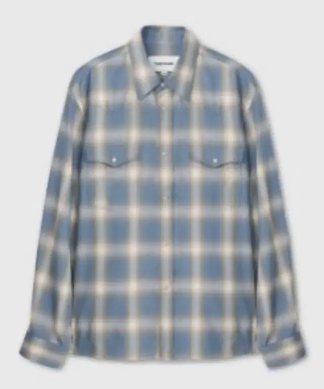 토니웩 셔츠cotton modal western check shirt L