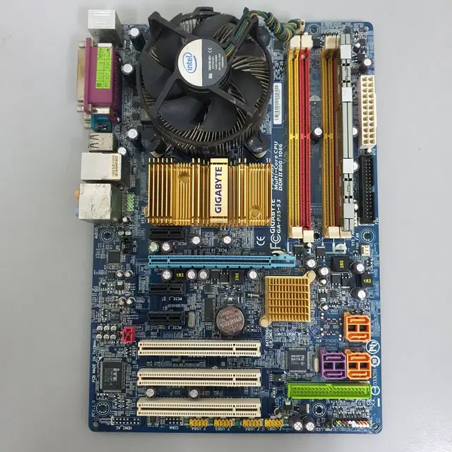 [무료배송] 중고 쿼드코어 Q8300+GA-P35-S3+DDR2 2GB