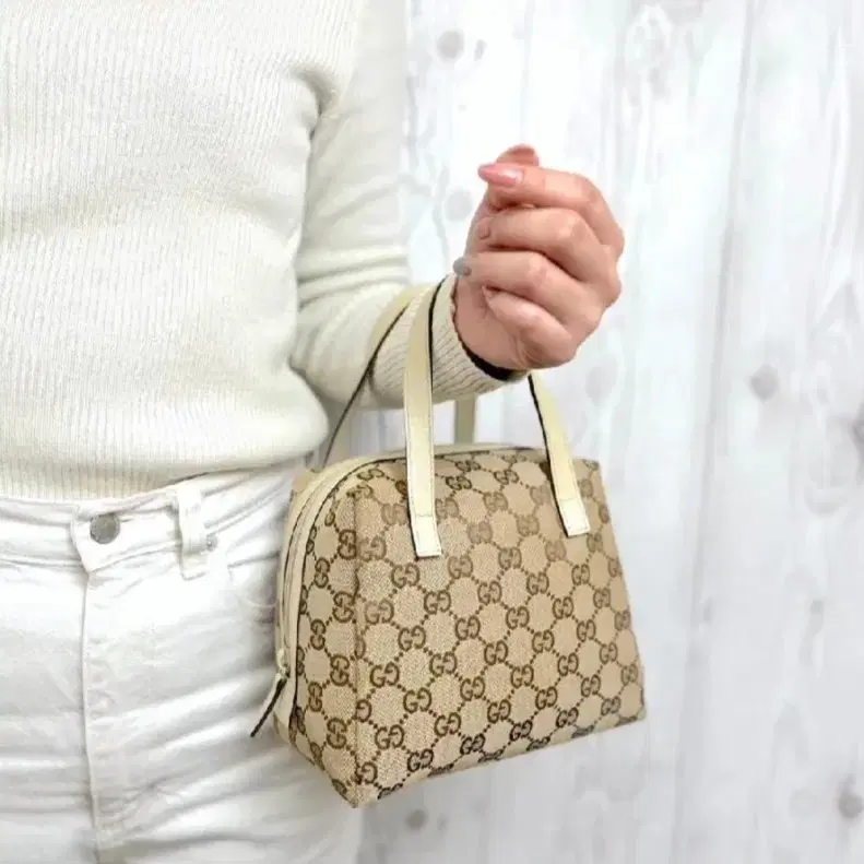 GUCCI 구찌 자가드 초미니 토트백 19 x 16size