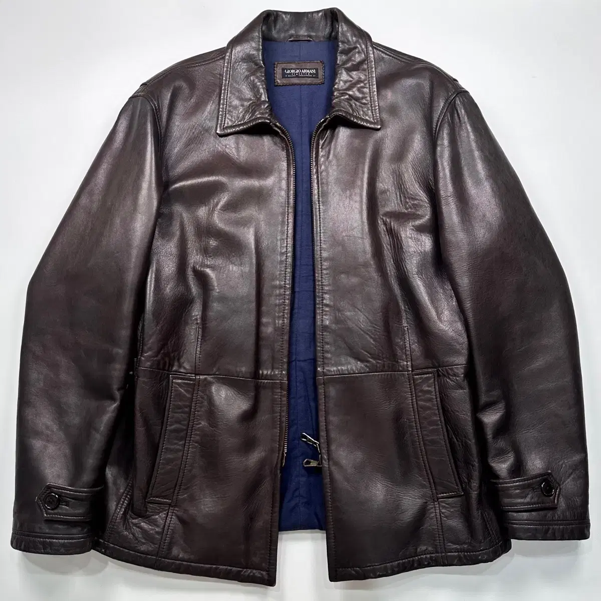 Armani Brown leather jacket