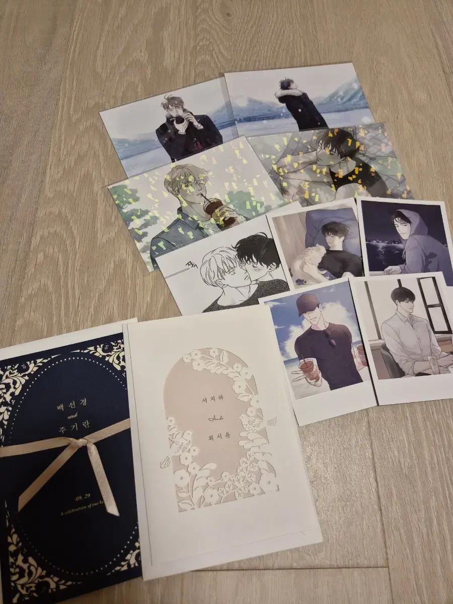 Hyangmagirl Flopmi Yulushi Affy Writers' Exhibition Mofun pre-order benefit postcard Wedding Invitations Polaroid