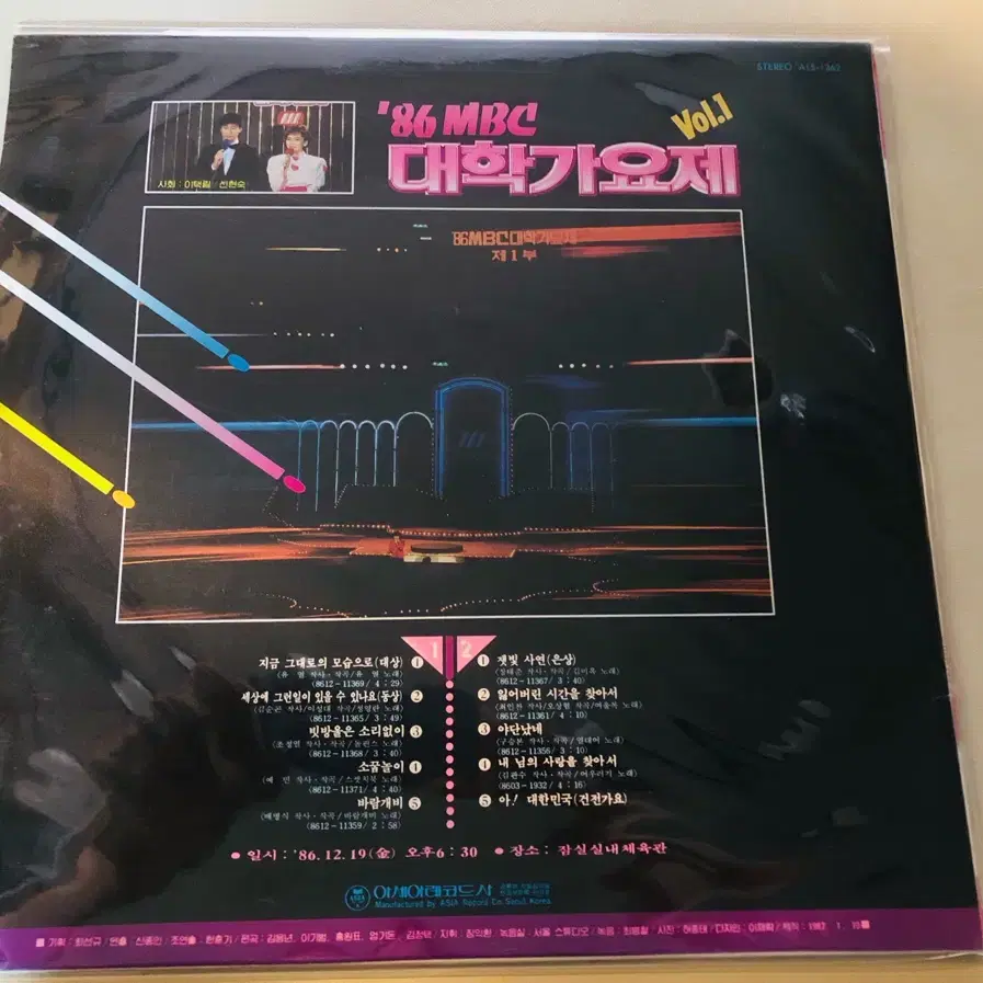 LP/ 86 MBC 대학가요제 lp