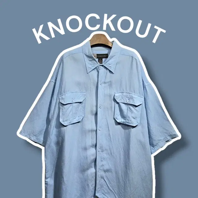 3XL/ KNOCKOUT 녹아웃 빅사이즈 린넨반팔셔츠 /930