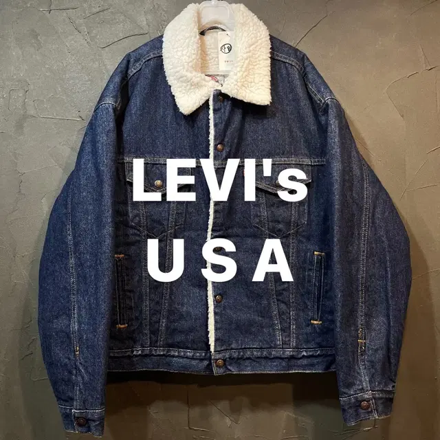 [L] LEVIs 리바이스 USA 양털 데님 쉐르파 자켓