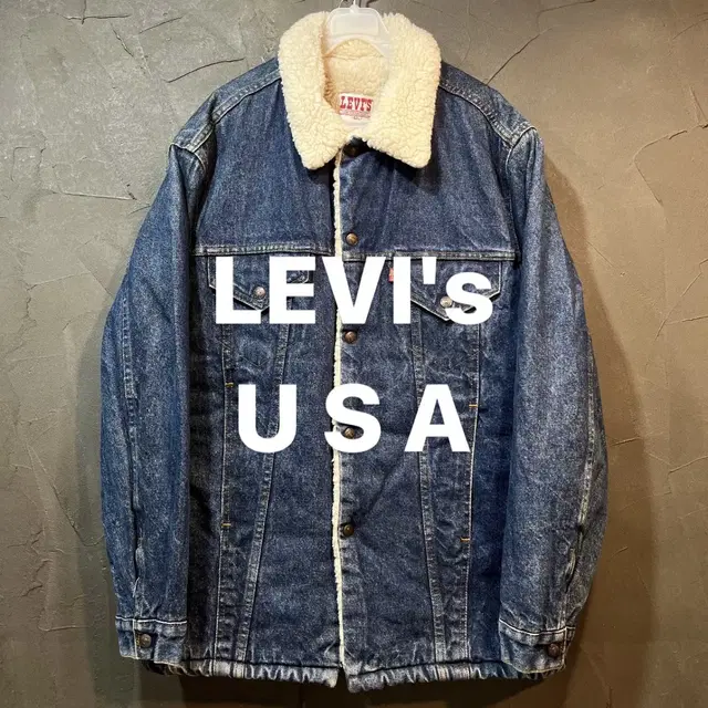 [L] LEVIs 리바이스 USA 양털 데님 쉐르파 자켓