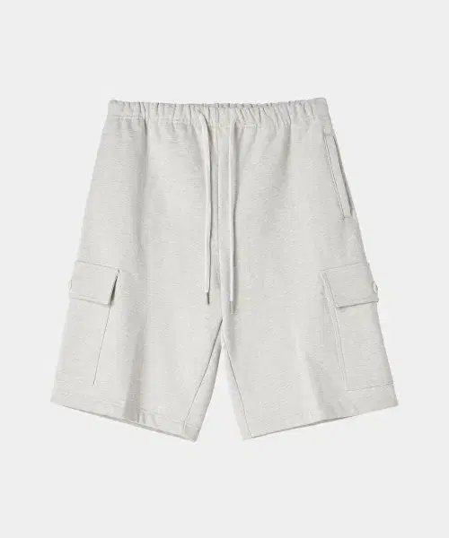 [F] Afterpray Sweat Cargo Shorts Melange Gray