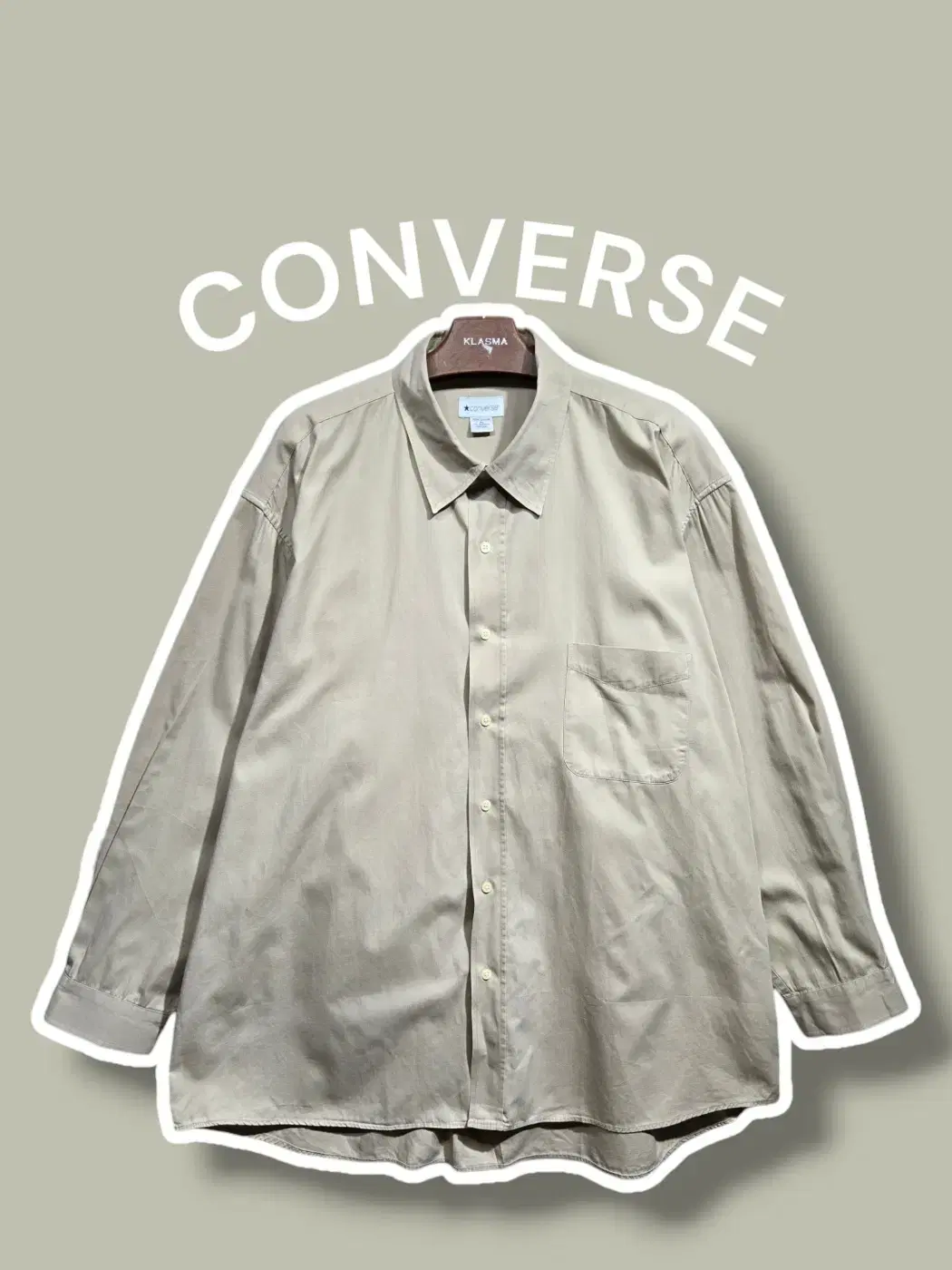 5L/ Converse Japan Edition Vintage Overfit Beige Shirt /930