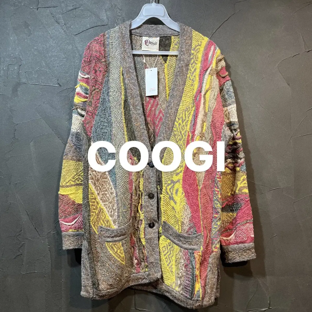 [S] COOGI 쿠지 케이블 니트 가디건