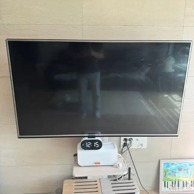 백라이트 불량)LG LED TV 55인치+벽걸이 TV 브라켓포함