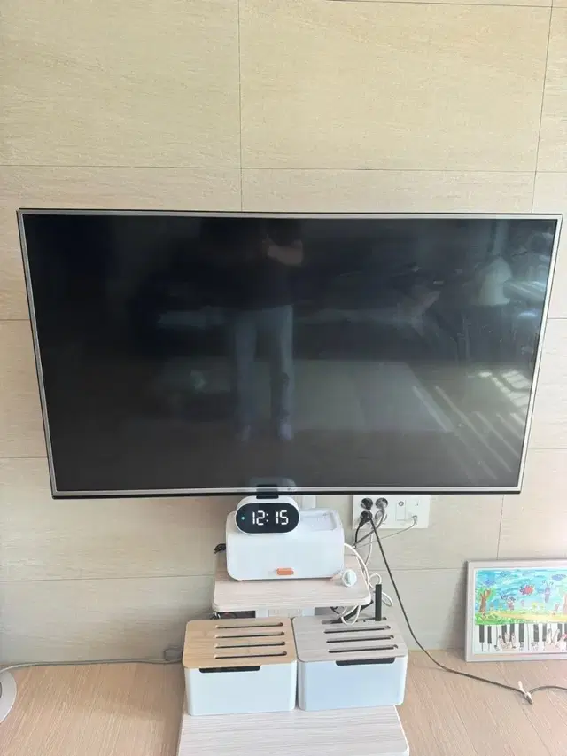 백라이트 불량)LG LED TV 55인치+벽걸이 TV 브라켓포함