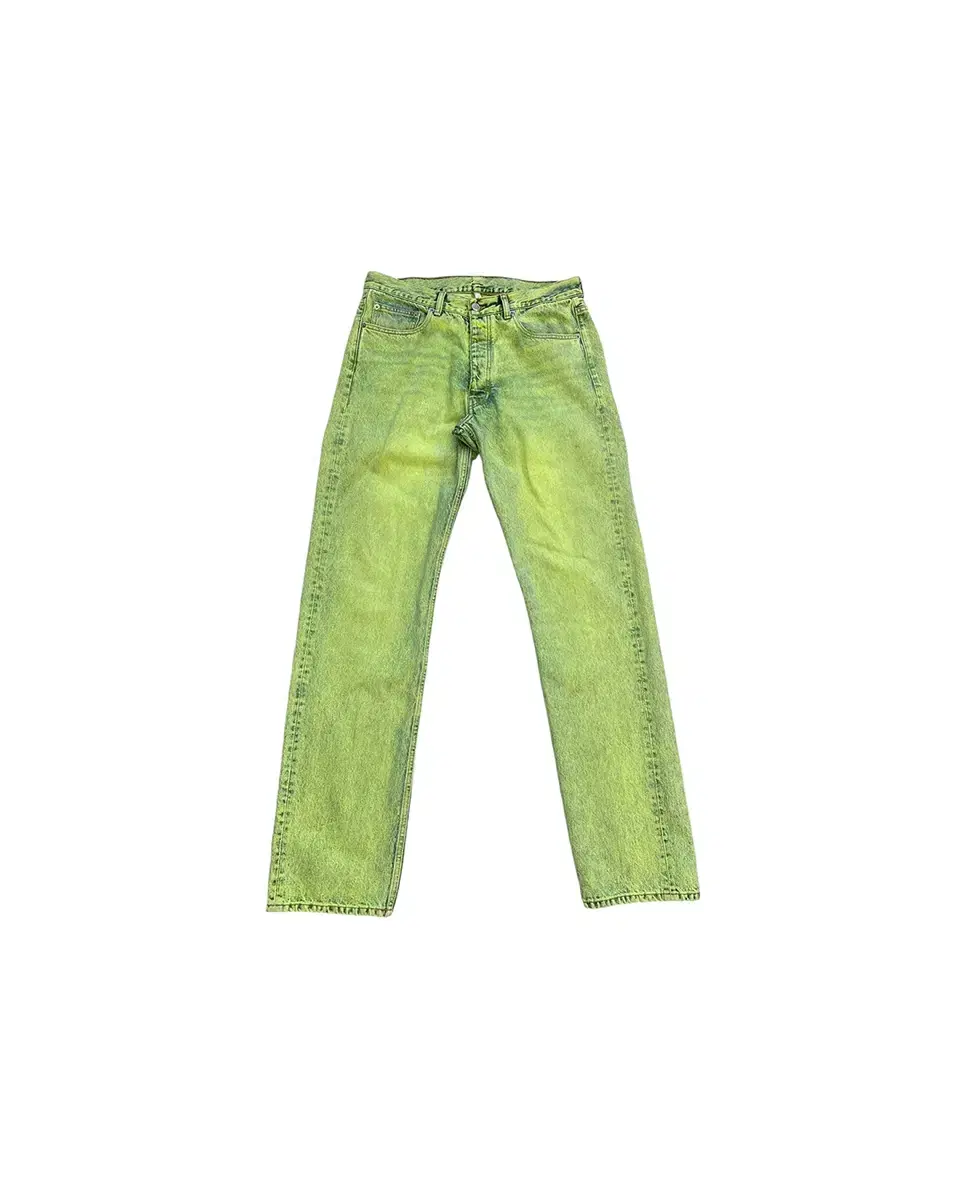 Sunflower Yel Green Standard Fit Denim Pants