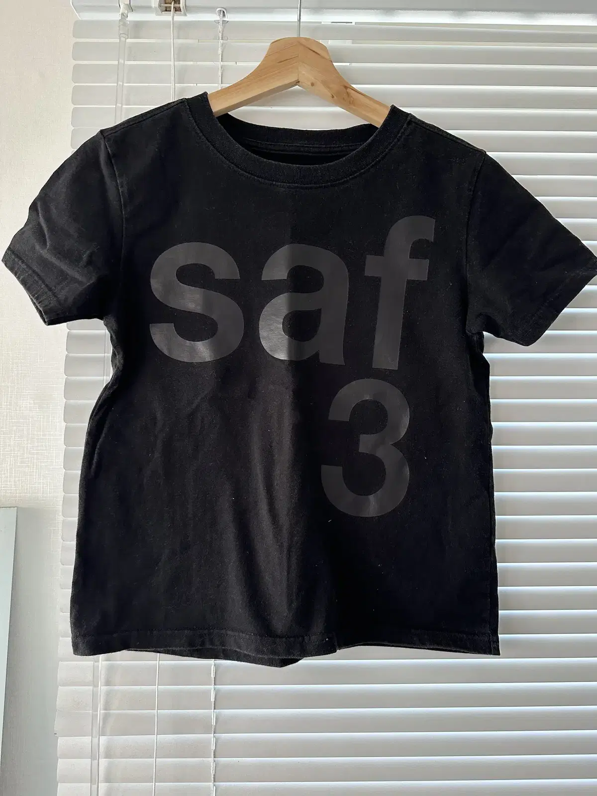 사파리스팟  1/2 BASIC SAFARI TEE (BLACK) 1사이즈