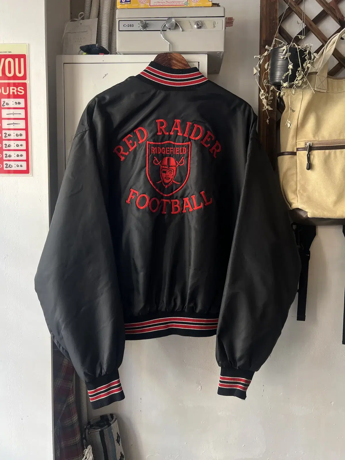 [XL]90's NFL RAIDERS 바시티 자켓