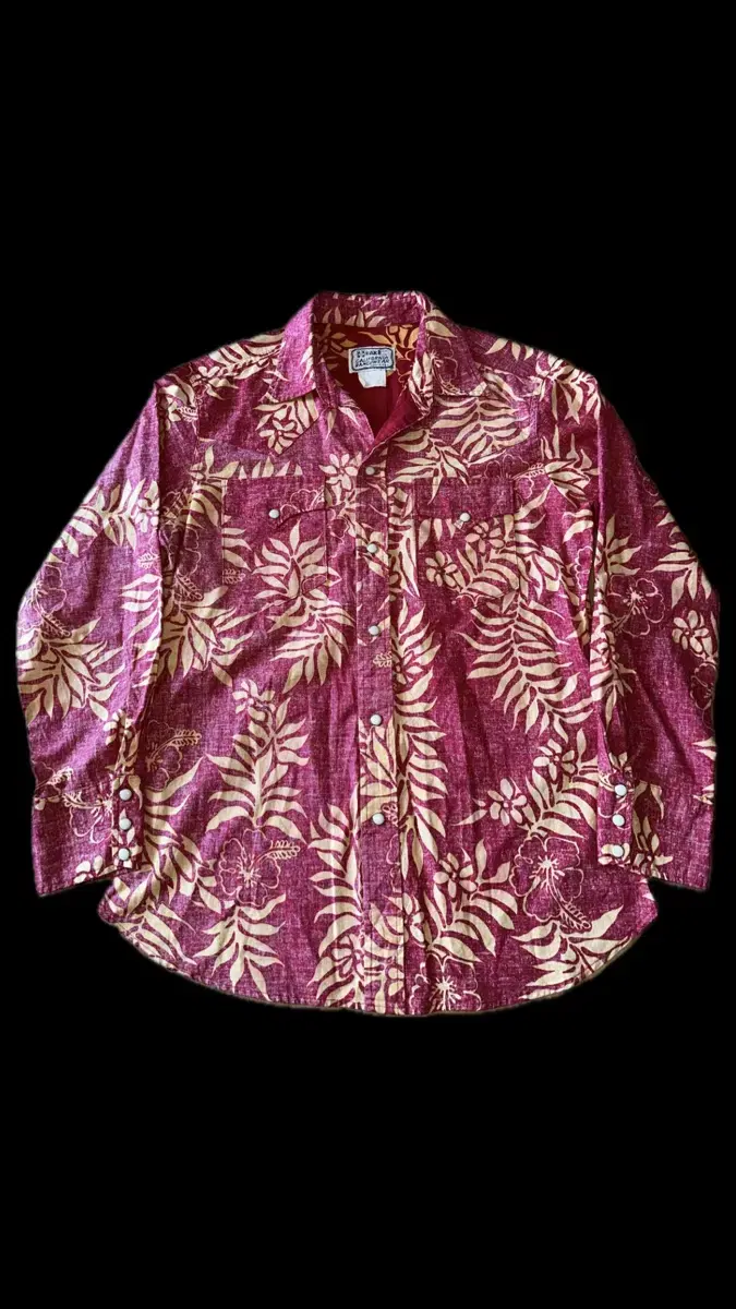 1970s H bar C Hawaiian Western Shirt