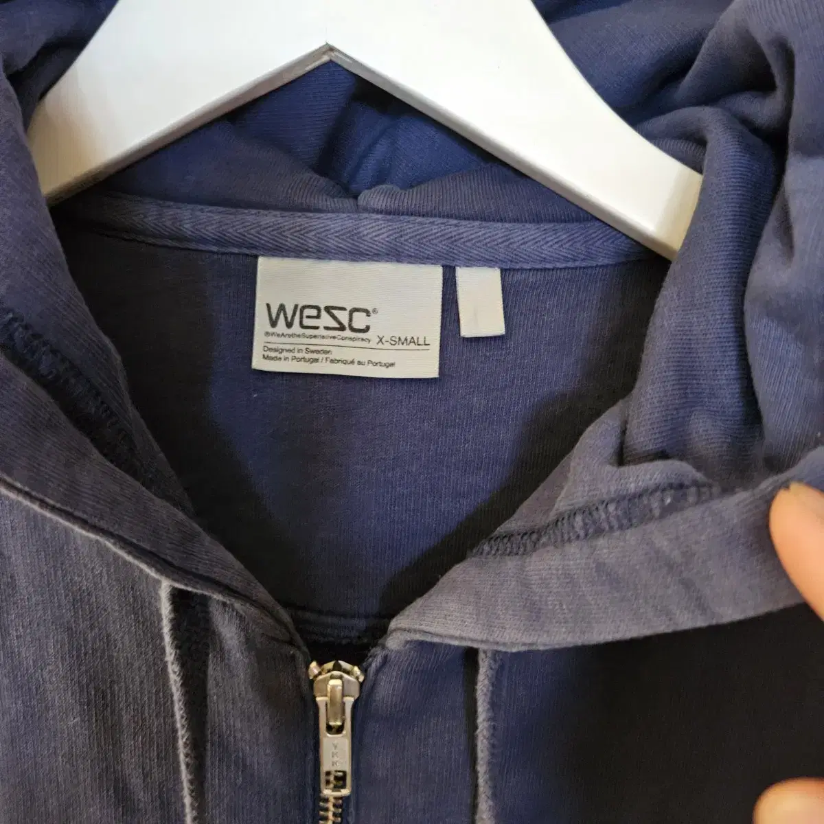 WESC 위에스씨 시그니쳐로고 후드집업 90- 95size