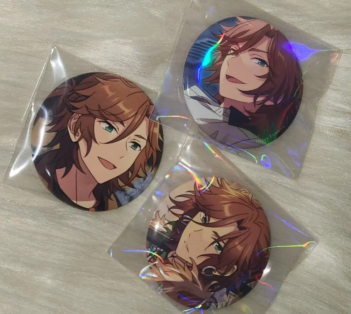 3 Madara can badges bulk $6.00