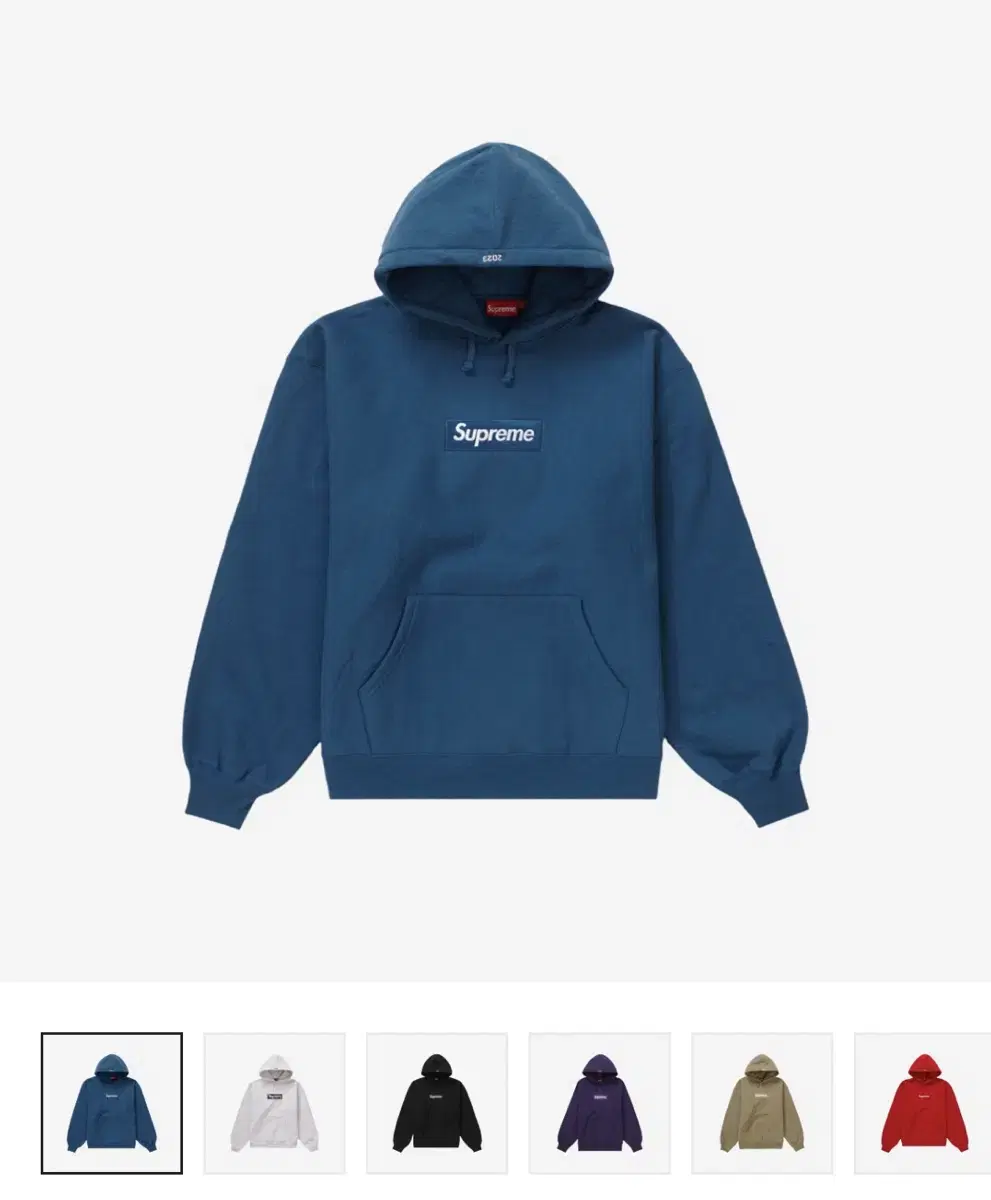 [XL]Supreme Box Logo Hoodie Bloo