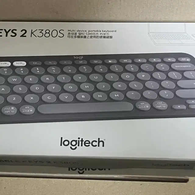 로지텍 무선 키보드 pebble keys 2 k380s 미개봉 새상품