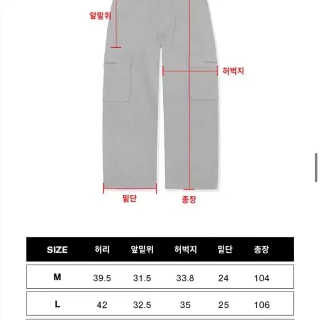 와릿이즌 카고바지 L사이즈 카키 1회착용