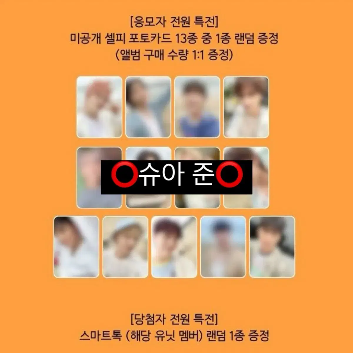 svt 세븐틴 12집 2차팬싸 특전 분철