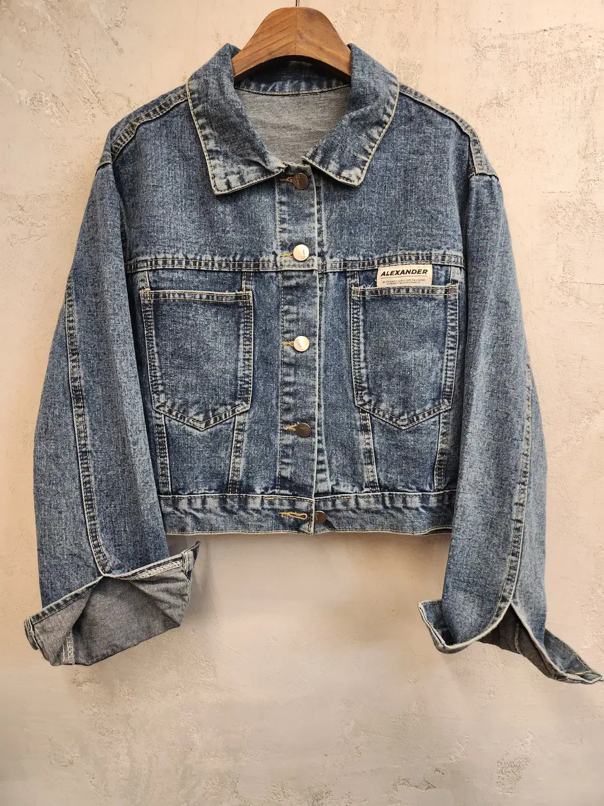 Alexander Cropped Denim Jacket