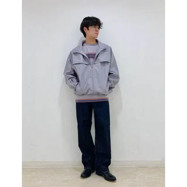 [PURPLE] 유니클로 르메르 오버사이즈후드블루종 Uniqlo U