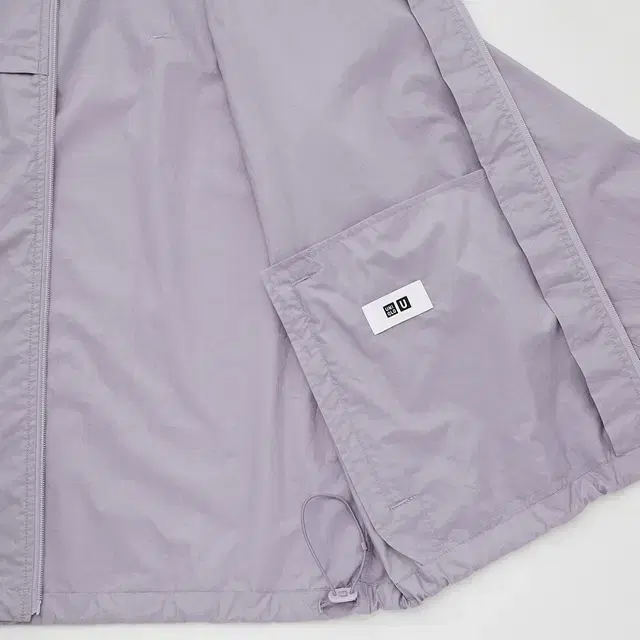 [PURPLE] 유니클로 르메르 오버사이즈후드블루종 Uniqlo U