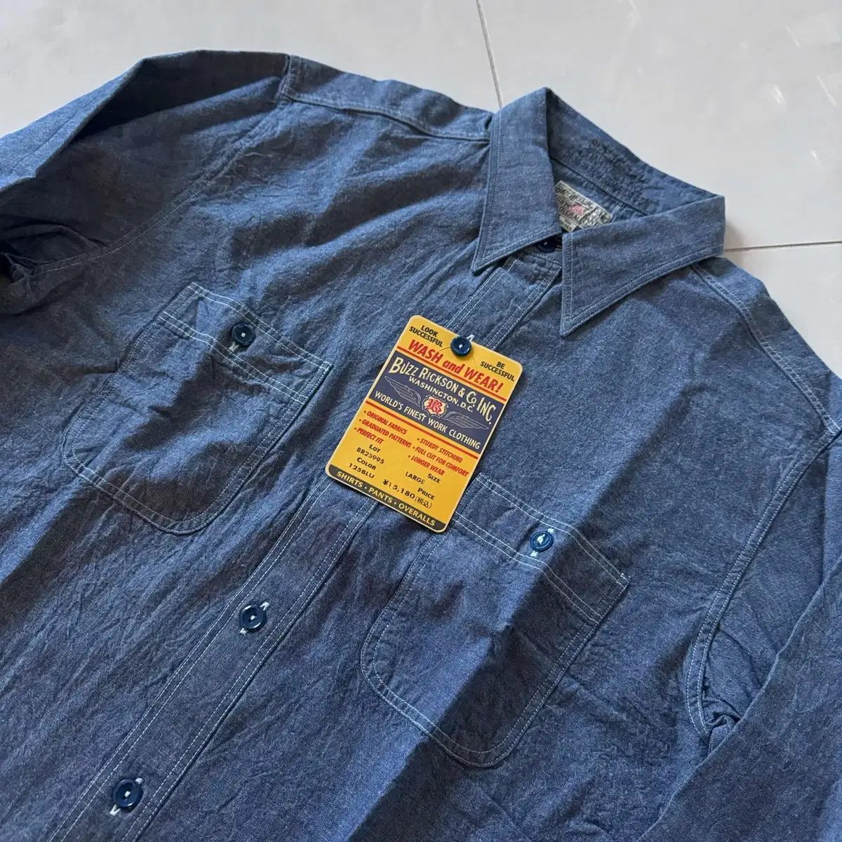 buzz rickson work shirt 버즈릭슨 워크 셔츠