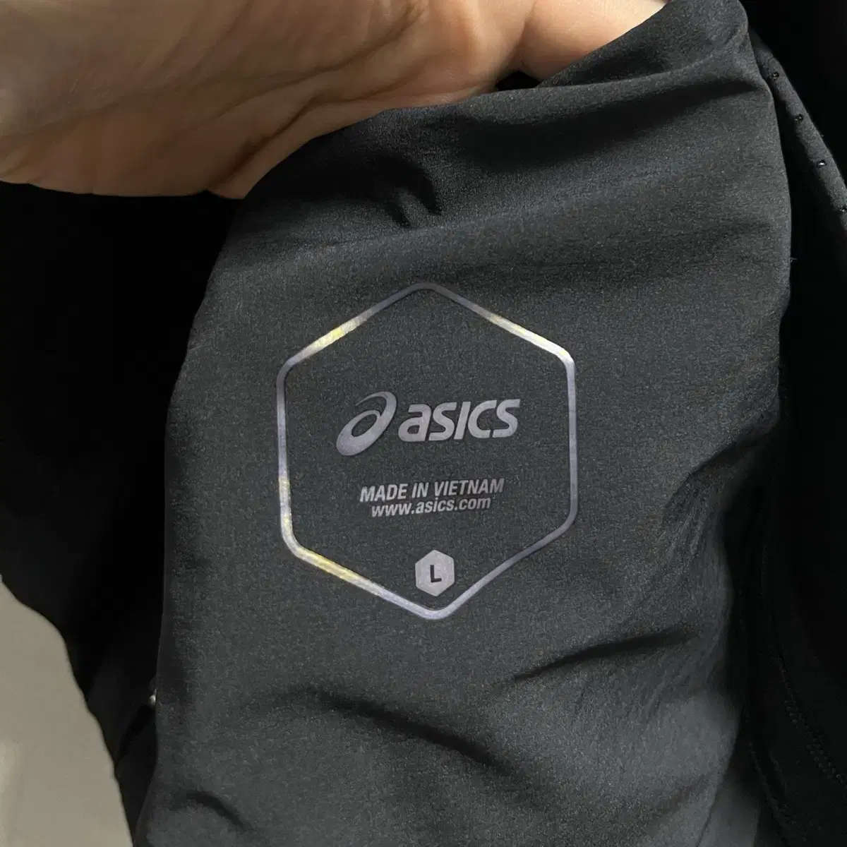 100 asics 아식스 기능성 스판 메쉬 트레이닝 집업 정품