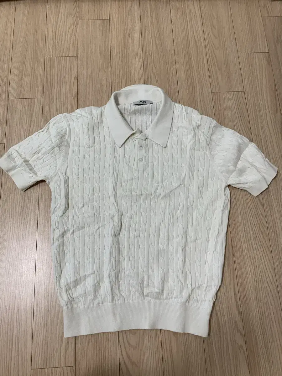 [S] Against All Odds Cable kara Short Sleeve Knit Ivory