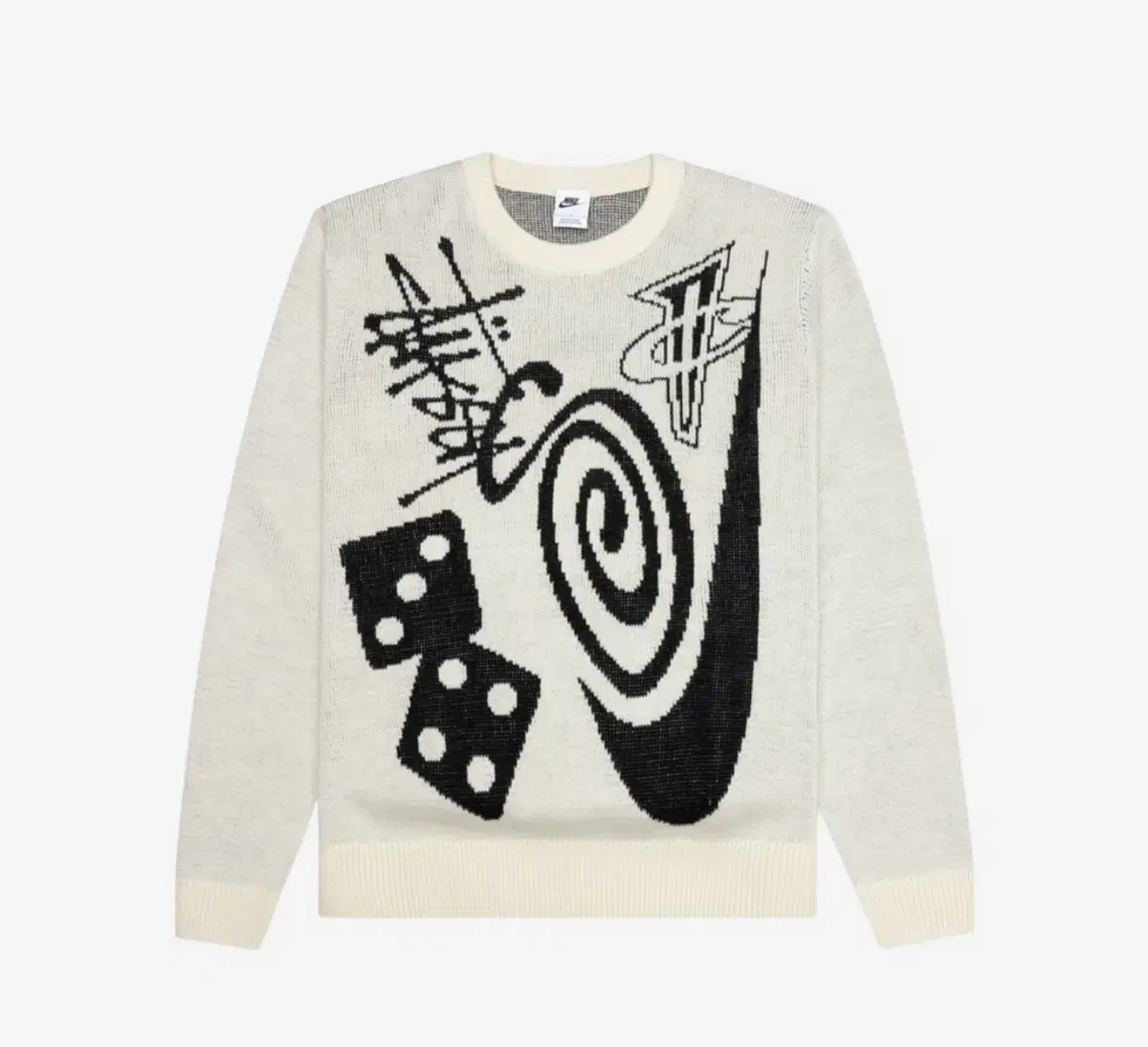 [XXL]Nike x Stussy NRG Long Sleeve Knit Sweater Fossil (DR289)