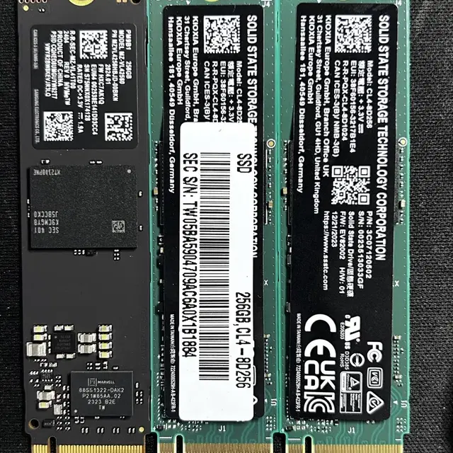 SSD NVMe 256G 삼성PC 적출 신품