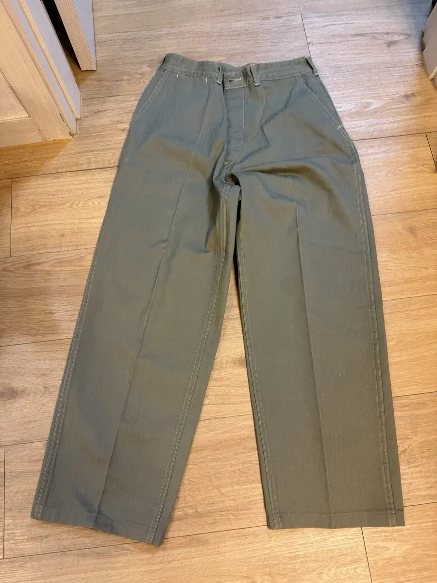 Eraco Butcher Products Olive Herringbone Pants 32size