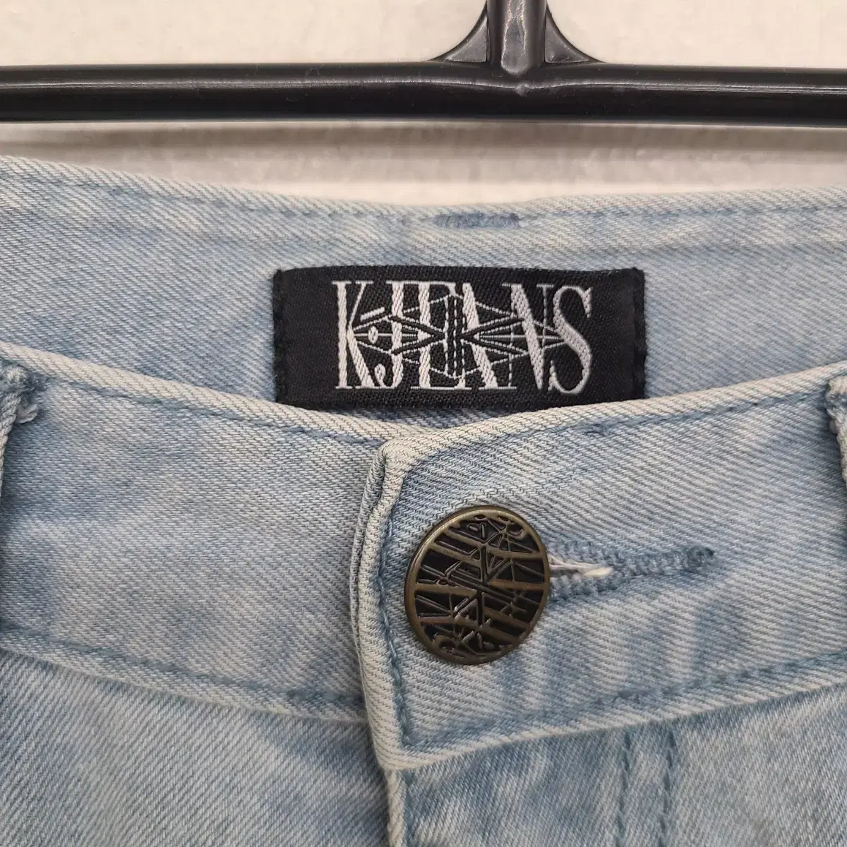 [28 inch] K JEANS 데미지 워싱 데님 팬츠