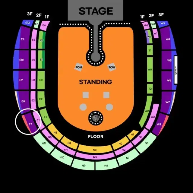 콜드플레이 4/25 지정석 A석 E7 3연석