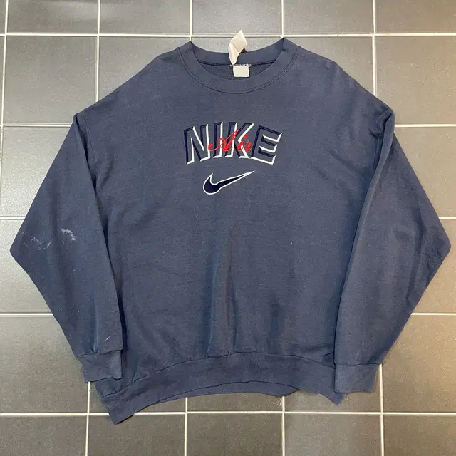 90s NIKE [XL] 나이키 올드스쿨 맨투맨 Made in USA