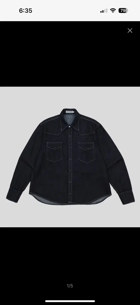 [2]No Coolers Western Shirt Indigo