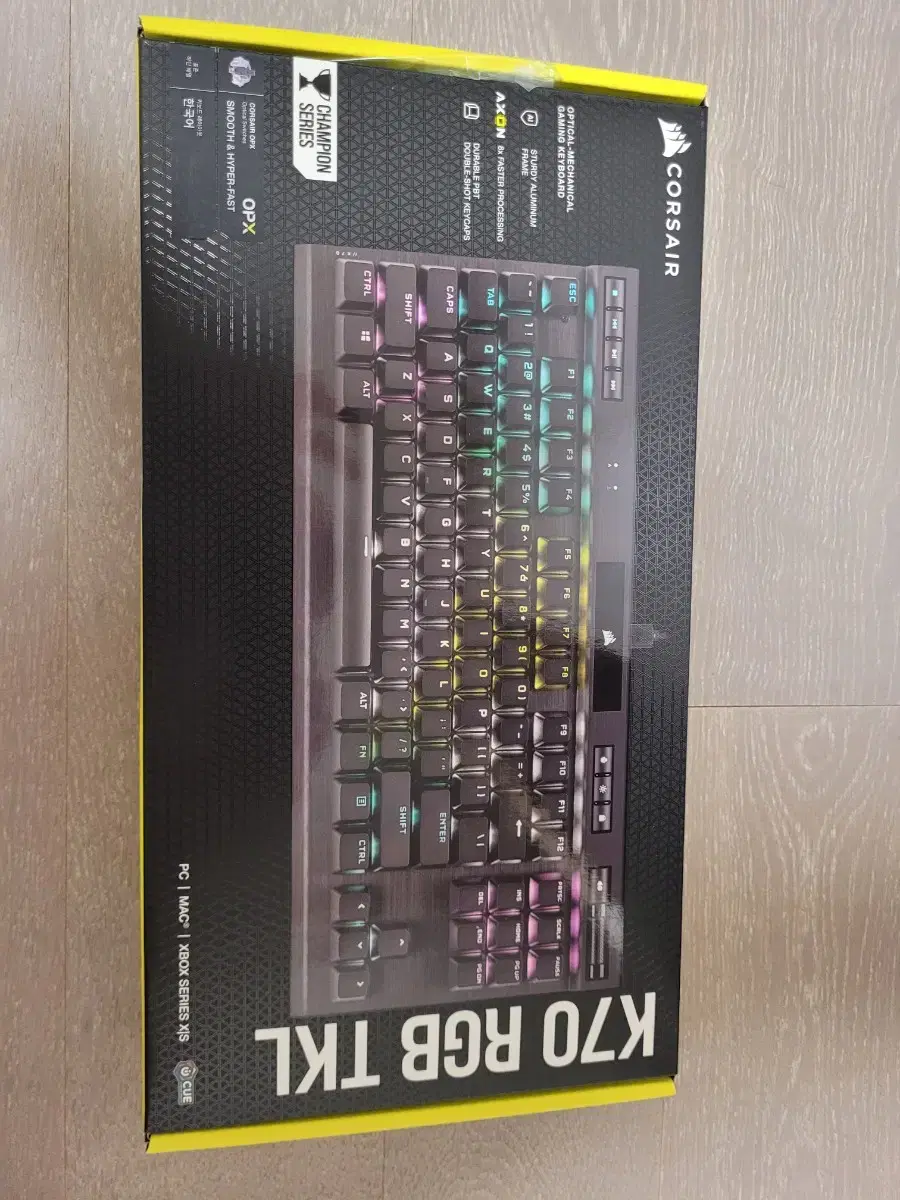 커세어 k70 RGB TKL OPX 광축