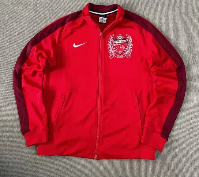 Nike Red Red Dubai Club Track Top Jersey Zip Up 95/M