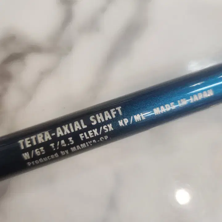 TETRA AXIAL 드라이버 샤프트 63g SX스펙