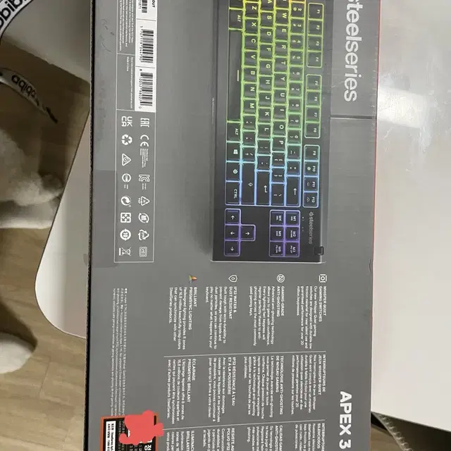 Steelseries apex3 tkl 미사용 키보드 판매