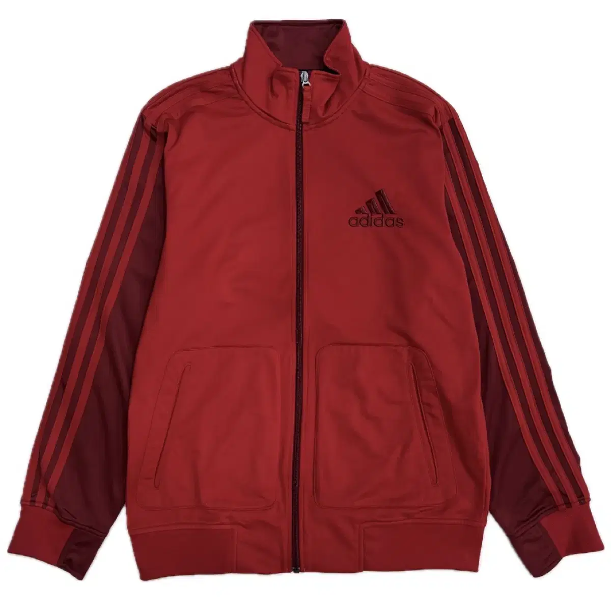 Adidas red track top jersey 100 size L approx. zip-up jacket