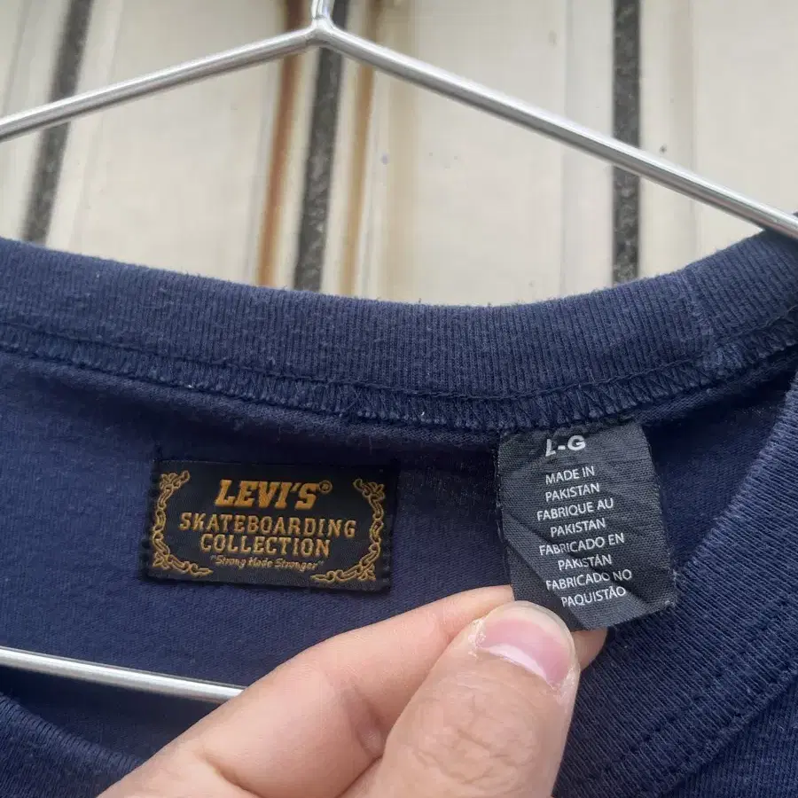 리바이스 롱슬리브 네이비 Levis