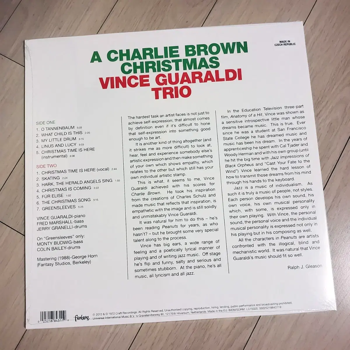 빈스 과랄디 Vince Guaraldi 찰리 브라운 크리스마스 LP