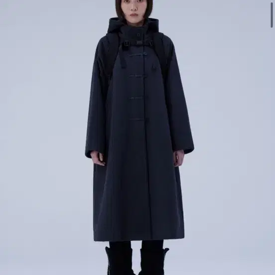 미세키서울 Hoodie long duffle Coat 더플코트